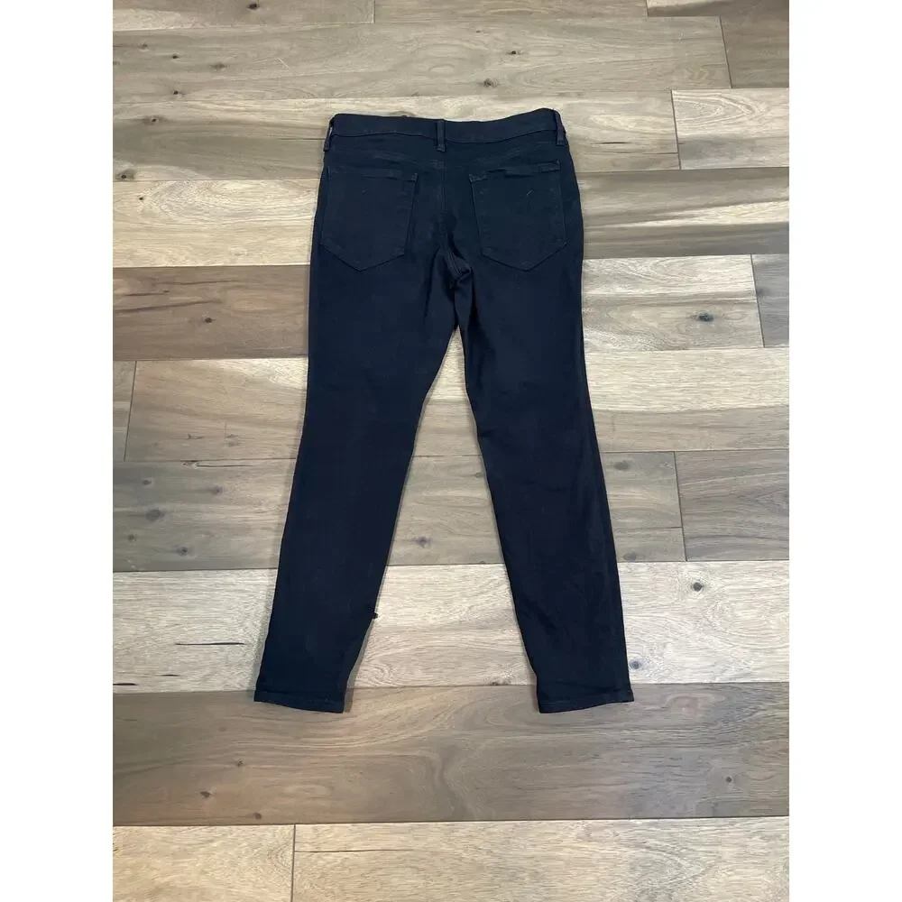 Athleta Black Jeans 12P Stretch Denim Mid Rise Slim Ankle Petite